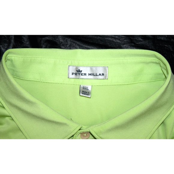 Peter Millar Men's Short Sleeve Polo Golf Shirt Size 2XL - Picture 5 of 6